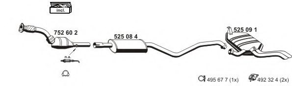 ERNST 100238 Exhaust System
